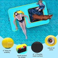 Lit flottant gonflable pour chien, hamac aquatique pour adulte, chaise longue, radeau flottant en PVC épais pour piscine et plage