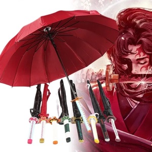 Anime Demon Slayer Katana ô tanjirou dài xử lý Katana thanh kiếm ô dù không có Yaiba Samurai thanh kiếm dù che mưa bánh W23-576 - Product Image 2