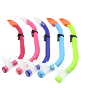 Snorkel semiseco para niños, tamaño S, PVC, ligero, para natación y buceo - Product Image 1