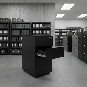Custom mobile base with 3-<b>drawer</b> steel mobile storage cabinet metal <b>filing</b> cabinet with casters for office workspaces - Product Image 6