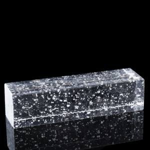 Padrão de gelo personalizado blocos de vidro sólido azulejos texturizados para Exterior & Partition Walls (Transparente Ind/Outdoor) - Product Image 1