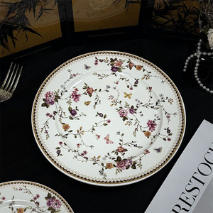 Assiette à dessert en céramique créative, bon marché, style pastoral français, rétro, luxe léger, sud-ouest de la France - Product Image 5