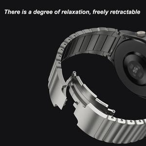 Cinturino universale in acciaio inossidabile 22mm di lusso per <span class=keywords><strong>orologio</strong></span> <span class=keywords><strong>Huawei</strong></span> GT5 GT5PRO 46mm cinturino in acciaio per <span class=keywords><strong>Huawei</strong></span> GT5 Pro 46mm - Product Image 4