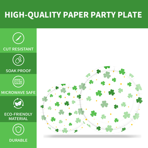 Xieli Platos <span class=keywords><strong>De</strong></span> Fiesta <span class=keywords><strong>De</strong></span> Papel Impreso Con Trébol <span class=keywords><strong>De</strong></span> La Suerte Del Día <span class=keywords><strong>De</strong></span> <span class=keywords><strong>San</strong></span> <span class=keywords><strong>Patricio</strong></span> - Product Image 2