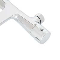 SANIPRO Ensemble de robinet de douche à eau à température constante pour spa de salle de bain murale moderne, robinet de douche thermostatique pour baignoire