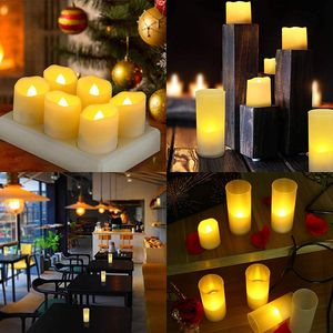 Flameless Candles with Rechargeable Base <strong>Led</strong> Candle Flickering <strong>Tea</strong> <strong>Lights</strong> with Timer - Product Image 3