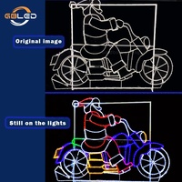Luz LED Decorativa Animada Personalizada en 2D, Alto CRI, AC220V, IP65, Intermitente, para Exteriores, Navidad, Calles, Parques, con Certificación CE y RoHS