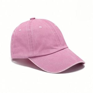 Casquette de baseball unisexe vintage en coton, ajustable, non structurée, couleur unie, effet vieilli, vierge, lavée, avec logo personnalisé - Product Image 5