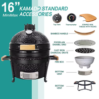 Céramique Oeuf Kamado Cuisine Extérieure Jardin Bbq Grill 13 18 21 23 24 27 29 Pouces Sphérique Granulés Fumeur Camping Barbecue Asadores
