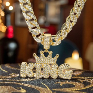 Colgante de Lujo de Moissanita de la Mejor Calidad, Estilo Hip Hop, Amuleto Egipcio de Faraón Anubis, Plata de Ley 925 para Hombre, Disponible para la Venta - Product Image 5
