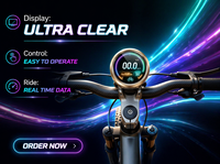 Ordinateur de vélo TFT LCD LED 1,46 pouce, compteur de vitesse, plusieurs styles d'interface utilisateur, résolution 360x360, écran intelligent pour vélo, OEM