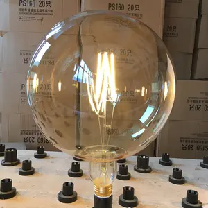 Lớn Thay Đổi Độ Sáng E40 8W G380 Edison Led bóng đèn dây tóc cổ điển quá khổ LED ánh sáng lớn toàn cầu bóng đèn dẫn đèn