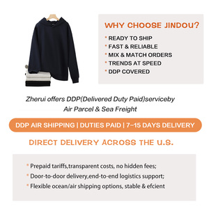 เสื้อฮู้ดโอเวอร์ไซส์ผู้ชาย ผ้าฝ้าย สีพื้น สไตล์ลำลอง สตรีทแวร์ ใส่ได้ในฤดูใบไม้ร่วง ทรงปกติ ระบายอากาศได้ดี ผ้าเฟรนช์เทอร์รี่ถัก - Product Image 3
