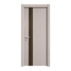 Peaux de porte de garage en mélamine Design bois nouvelle feuille de porte et cadre de porte séparés avec balançoire intérieure de marque d'expédition d'exportation standard - Product Image 3