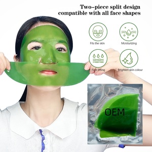 Mascarilla Facial de Colágeno con Cristales Verdes, Hidratante, Antienvejecimiento y Reafirmante para Rostro y Cuello, Cuidado de <span class=keywords><strong>la</strong></span> <span class=keywords><strong>Piel</strong></span> Coreano, OEM ODM - Product Image 3