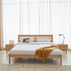 โครงเตียงไม้ไผ่สำหรับผู้ใหญ่แบบเรียบง่ายเฟอร์นิเจอร์ไม้ไผ่ทันสมัย