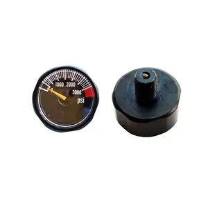 Gauge Tekanan Udara Paintball PCP, Pengukur Tekanan Udara Manometer M8 Ulir Mini 3000psi 1 Buah