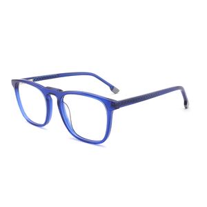 Grosir kacamata optik persegi Retro pemblokir cahaya biru kacamata baca untuk wanita pria kacamata potongan Biru kantor - Product Image 6