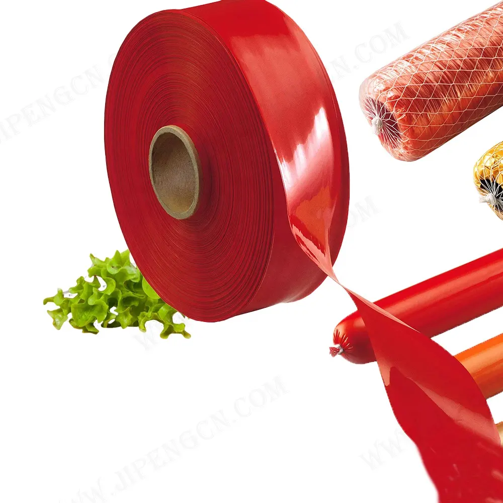 Suministro directo de fábrica china Tubo artificial Plástico Fruncido Envolturas de salchicha para salchicha de perro caliente