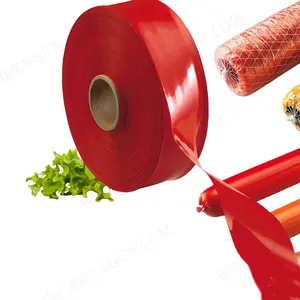 Embalagem de salsicha de plástico para cachorro-quente, tubo artificial de plástico para salsicha, fornecimento direto da fábrica chinesa