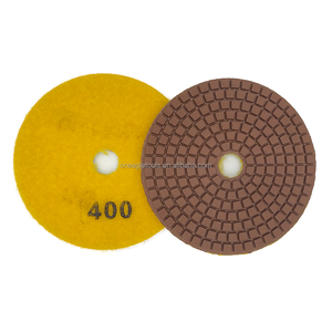Venta directa de fábrica 4 "7 Setp Almohadilla de pulido de diamante húmedo Almohadilla de molienda de piedra de 100MM para herramientas de molienda de mármol - Product Image 2