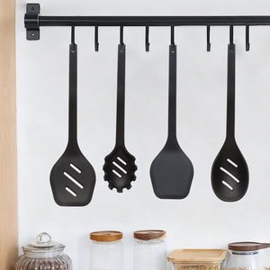 Juego <span class=keywords><strong>de</strong></span> Utensilios <span class=keywords><strong>de</strong></span> <span class=keywords><strong>Cocina</strong></span> <span class=keywords><strong>de</strong></span> Silicona Negra <span class=keywords><strong>de</strong></span> 6 Piezas, con Logotipo Personalizado, <span class=keywords><strong>de</strong></span> Primera Calidad, al por Mayor, Juego <span class=keywords><strong>de</strong></span> Utensilios <span class=keywords><strong>de</strong></span> <span class=keywords><strong>Cocina</strong></span> <span class=keywords><strong>de</strong></span> Alta Calidad - Product Image 5