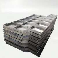Coffrage en acier durable pour béton préfabriqué anti-collision garde-corps barrière moule autoroute route sécurité mur coffrage