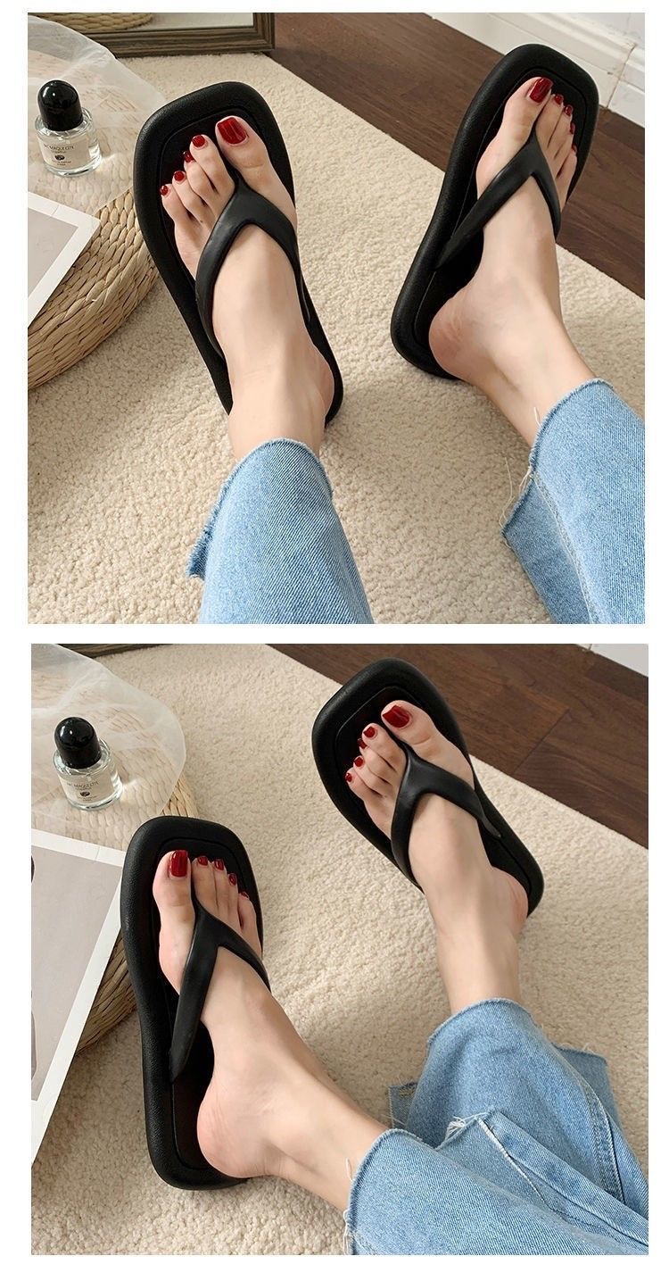 Girls Flat Flip-flops Women Fashion Soft Sole Clip-on Beach Flipflops Non-slip Slippers