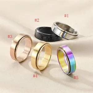 Ouj Angst-Spinner Fidget Fidget Anti-Angst-Ring Geschenk für ihr Geschenk für Männer Angst-Spinner-Ring Fidget-Spin-Ring