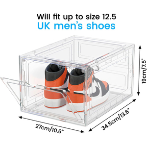 OEM High Quality Shoe Storage <b>Box</b> <b>Stackable</b> Organizer Clear <b>Box</b> Storage Containers Shoe Container for Used Shoes - Product Image 4