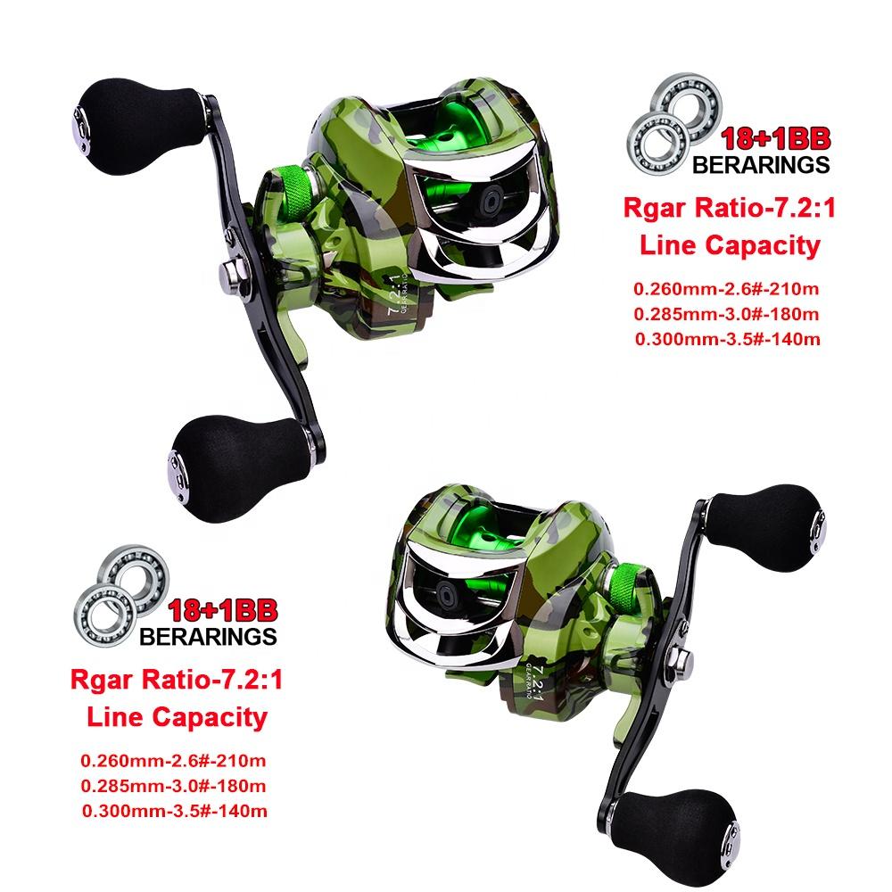18 1 bb baitcast reel ERYUE 18+1BB Baitcasting Reel, 18+1 Ball Bearing, 7.2:1 Portable Fishing Reel, Left/Right Hand, Green : Sports & Outdoors minimize backlashes Lizard 18+1BB Baitcasting Reel, Magnetic