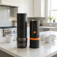 Machine à café électrique portable MAX 58 mm avec moulin à café intégré pour la maison, l'hôtel, les voyages en extérieur, rechargeable par USB, pour expresso
