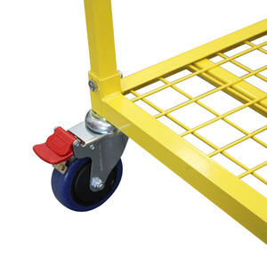 Chariot commercial à plate-forme en treillis d'acier robuste avec roues à poignée neuves fabriquées au Vietnam selon les normes internationales - Product Image 3