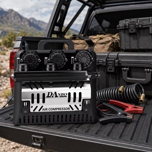 Neuer Tragbarer 3-Zylinder Luftkompressor Hochleistungs-Reifenfüller Hochleistungs-Autopumpe für Offroad 4x4 SUV LKW Schwarz <span class=keywords><strong>DANBO</strong></span> - Product Image 4