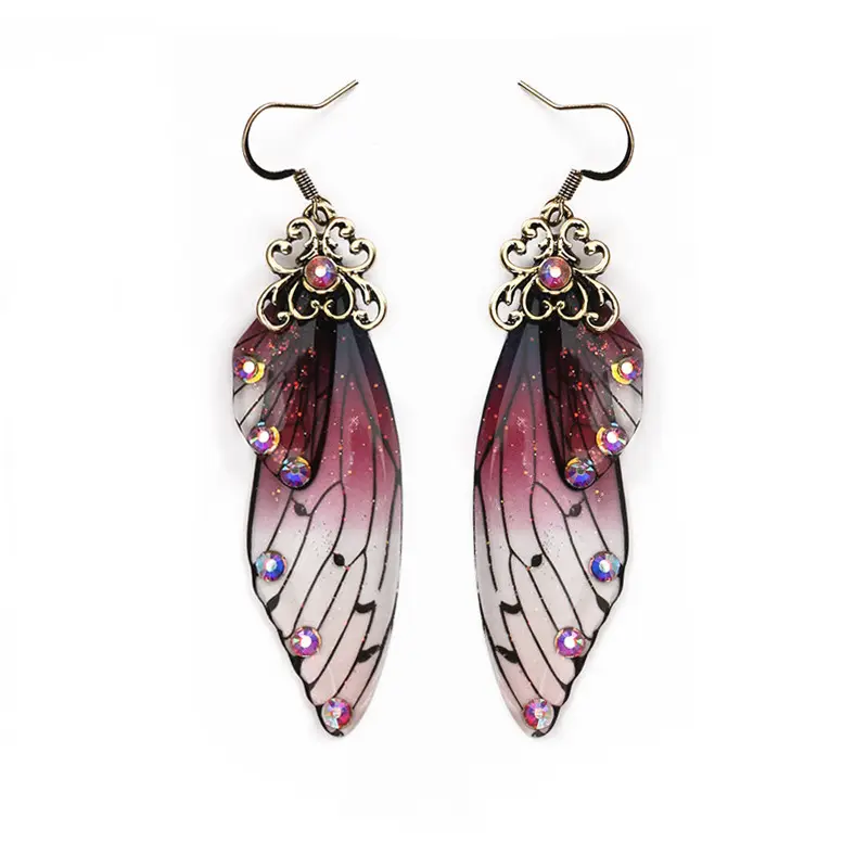 New Butterfly Wing handgemachte Ohrringe Verzauberte ziemlich Flügel Ohrringe Fairy Wing Schmuck Geschenk für Frauen