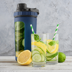 Vidro copo proteína shaker garrafa vidro borosilicato com manga silicone - Product Image 3