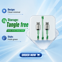 Kabel Pengisian Cepat USB C ke C 60W Berlapis Perak, Kabel Sinkronisasi Data dengan Konektor Paduan Seng untuk Ponsel, Tablet, MacBook