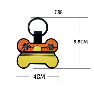 Nuevo Collar <span class=keywords><strong>de</strong></span> Silicona para Perros y Gatos con Diseño <span class=keywords><strong>de</strong></span> Hueso, Personalizable con Grabado, Marca Silent Bone - Product Image 6