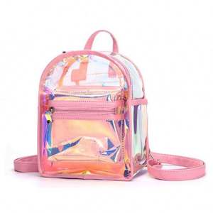 Fashion <b>Mini</b> <b>Women</b> Laser Transparent <b>Backpacks</b> Waterproof Dry Holographic Pvc Jelly <b>Backpack</b> for Girls Children Beach - Product Image 3