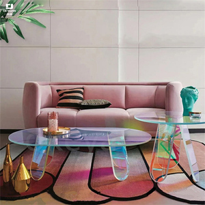 <span class=keywords><strong>Table</strong></span> basse <span class=keywords><strong>de</strong></span> chevet <span class=keywords><strong>en</strong></span> acrylique transparent moderne <span class=keywords><strong>Table</strong></span> d'appoint <span class=keywords><strong>en</strong></span> acrylique pour salon chambre à coucher décor à la maison - Product Image 2