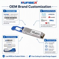 Module émetteur-récepteur optique 100GBASE-LR4 QSFP28 100G LAN WDM 10km Fibre Monomode Duplex LC DDM DOM Hot Pluggable