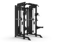 Estación multifunción Powerman Fitness Power Cage con máquina Smith y máquina cruzada de cables