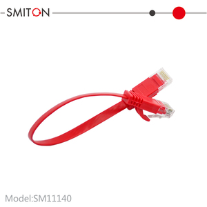 Câble <span class=keywords><strong>Ethernet</strong></span> plat Cat5e Cat6 UTP, <span class=keywords><strong>cordon</strong></span> de raccordement 4 paires, cuivre sans oxygène torsadé, câble de raccordement RJ45, OEM CAT 6, câble de liaison réseau - Product Image 3