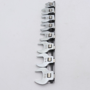 Llave de trinquete de boca abierta ajustable de 3/8 pulgadas con cabezal convertible, tipo L, de apertura rápida - Product Image 4