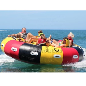 Nước màu hồng bóng thuyền Inflatable Bungee Trampoline nước flating nhảy trò chơi cho trẻ em người lớn chơi - Product Image 6