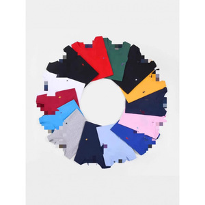 Maglietta Classica Unisex in Cotone Pettinato 220g con Ricamo Lettera, Traspirante, Manica Corta, Stile Giapponese, Marca M <span class=keywords><strong>Paul</strong></span> - Product Image 1