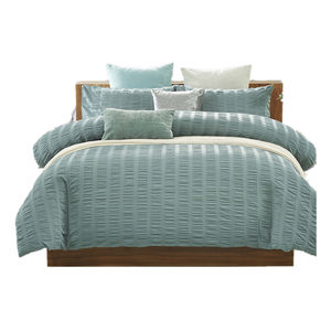 100% इजिप्टियन कपास सैटिन बिस्तर पर मुद्रित पैटर्न पश्चिमी शैली 7-टुकड़ा सेट के साथ अतिरिक्त लंबी फिट होटल शीट सेट की गई - Product Image 2