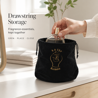 Pochettes anti-poussière pour appareil photo en flanelle douce recyclable avec logo personnalisé, sacs en velours à cordon avec fond personnalisable