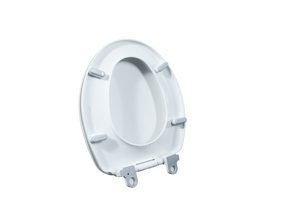Asiento de inodoro redondo de plástico premium con cierre lento y tapa con amortiguación de liberación rápida, diseño moderno - Product Image 4