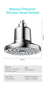 <span class=keywords><strong>Filtre</strong></span> de Douche Premium Certifié 7 Étapes à Charbon Actif Écologique, Installation Facile, pour <span class=keywords><strong>Nettoyage</strong></span> <span class=keywords><strong>SPA</strong></span> et Salle de Bain - Product Image 6